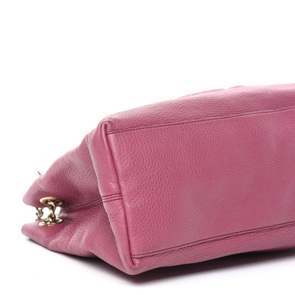 Gucci Pebbled Calfskin Medium Soho Chain Shoulder Bag Peonia Flower 6 of 11