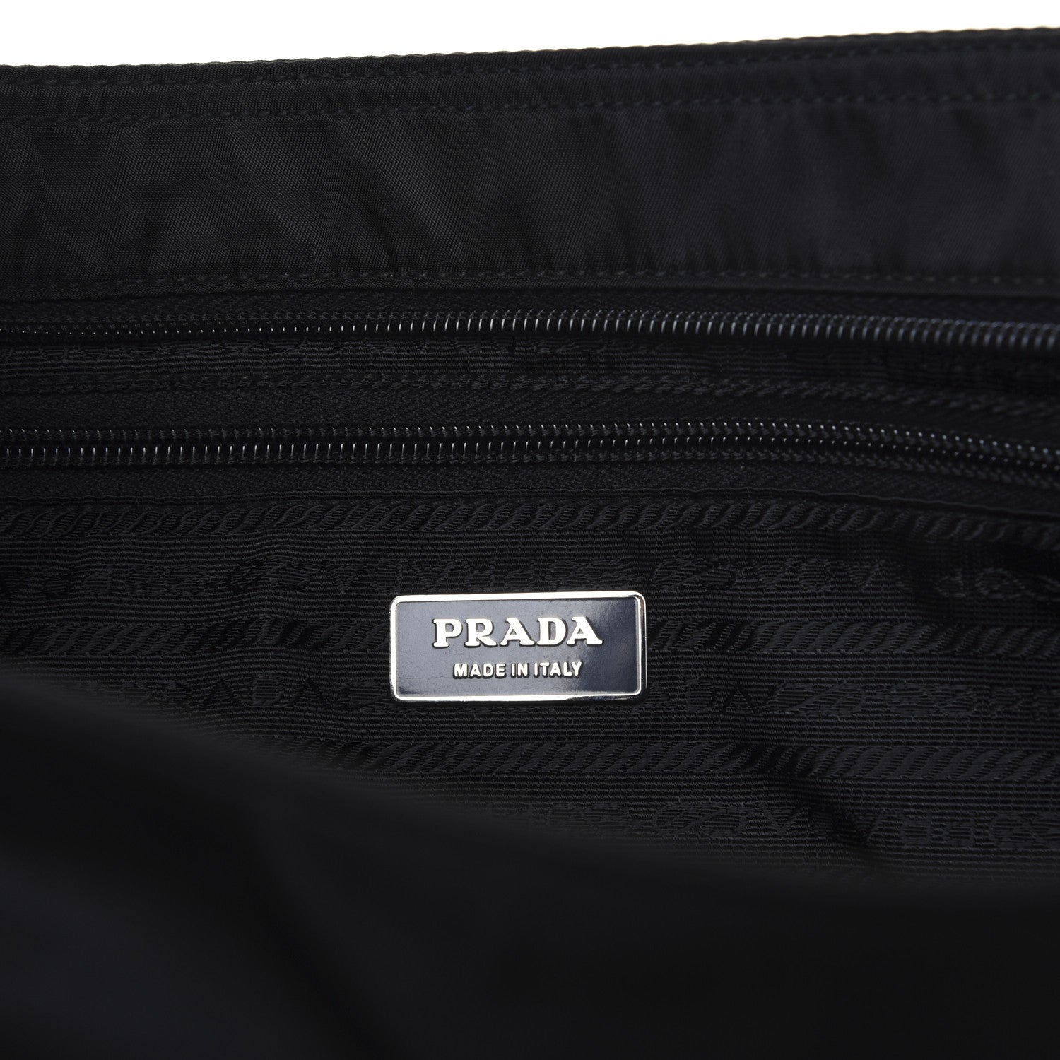 Prada Nylon Flat Messenger Bag Black 8 of 14
