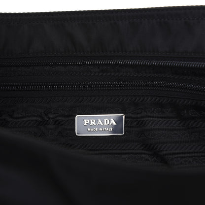 Prada Nylon Flat Messenger Bag Black 8 of 14