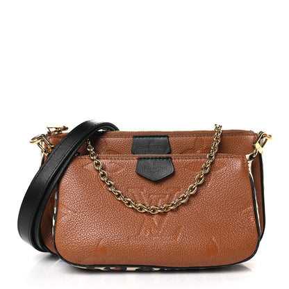 Louis Vuitton Empreinte Monogram Giant Wild At Heart Multi Pochette Accessories Caramel 1 of 10