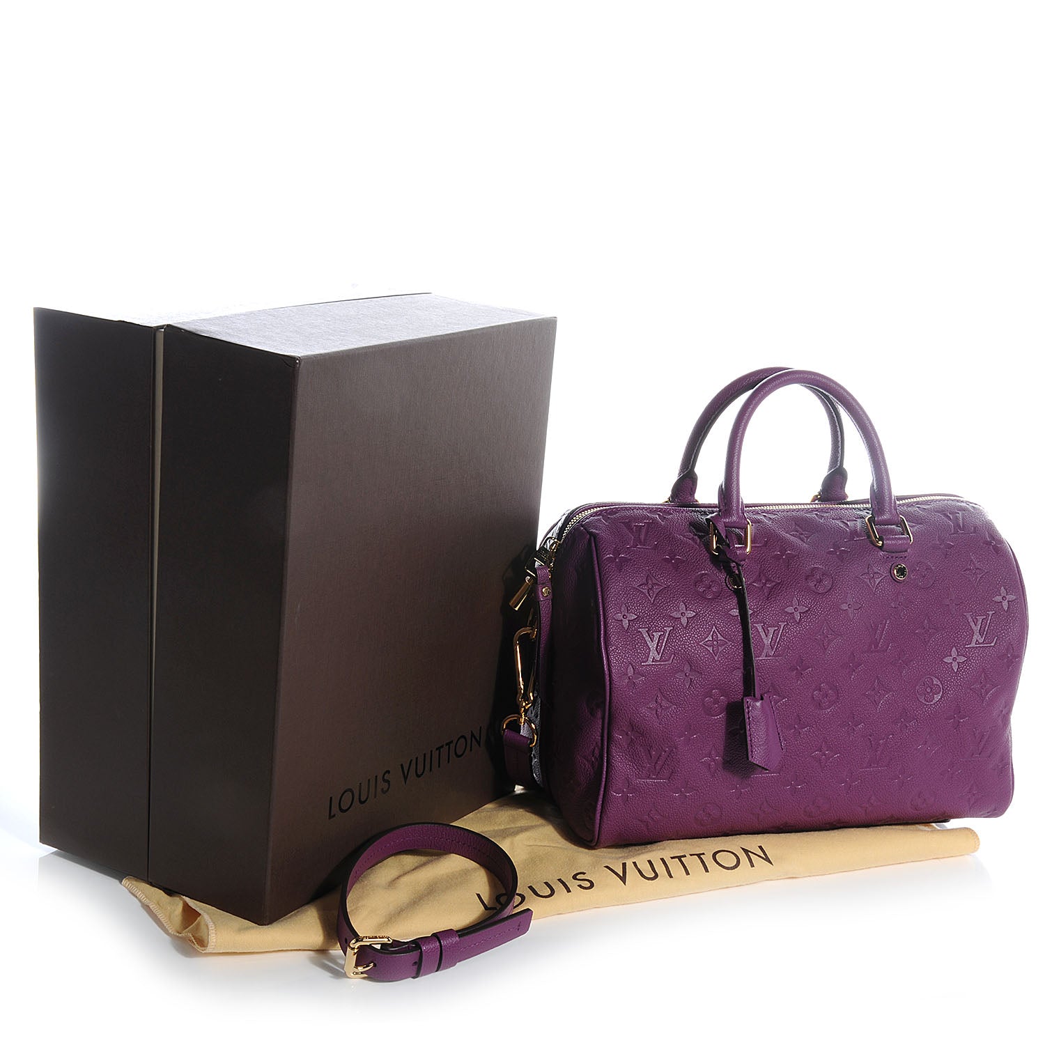 Louis Vuitton Empreinte Speedy Bandouliere 30 Amethyste 5 of 9