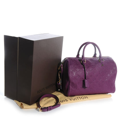 Louis Vuitton Empreinte Speedy Bandouliere 30 Amethyste 5 of 9