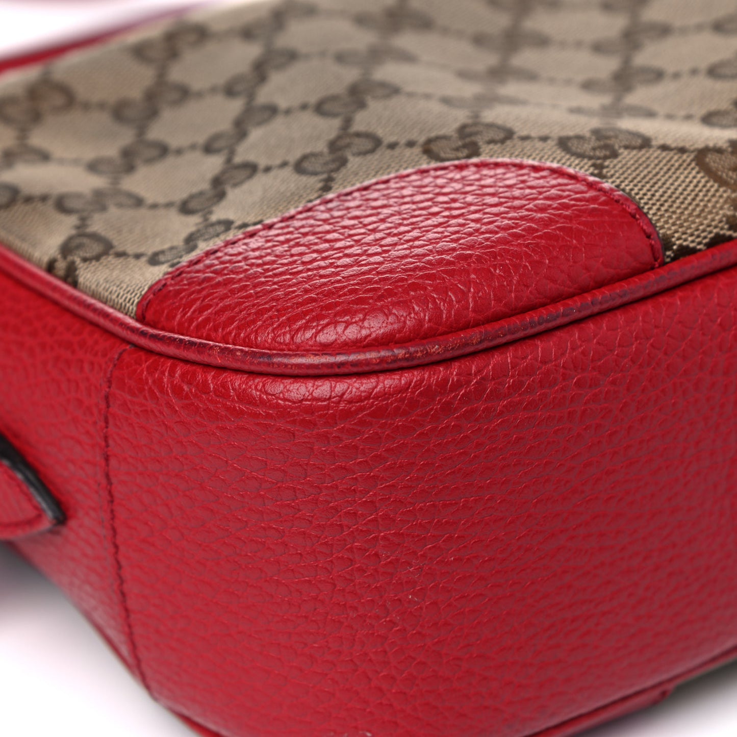 Monogram Mini Bree Messenger Bag Red