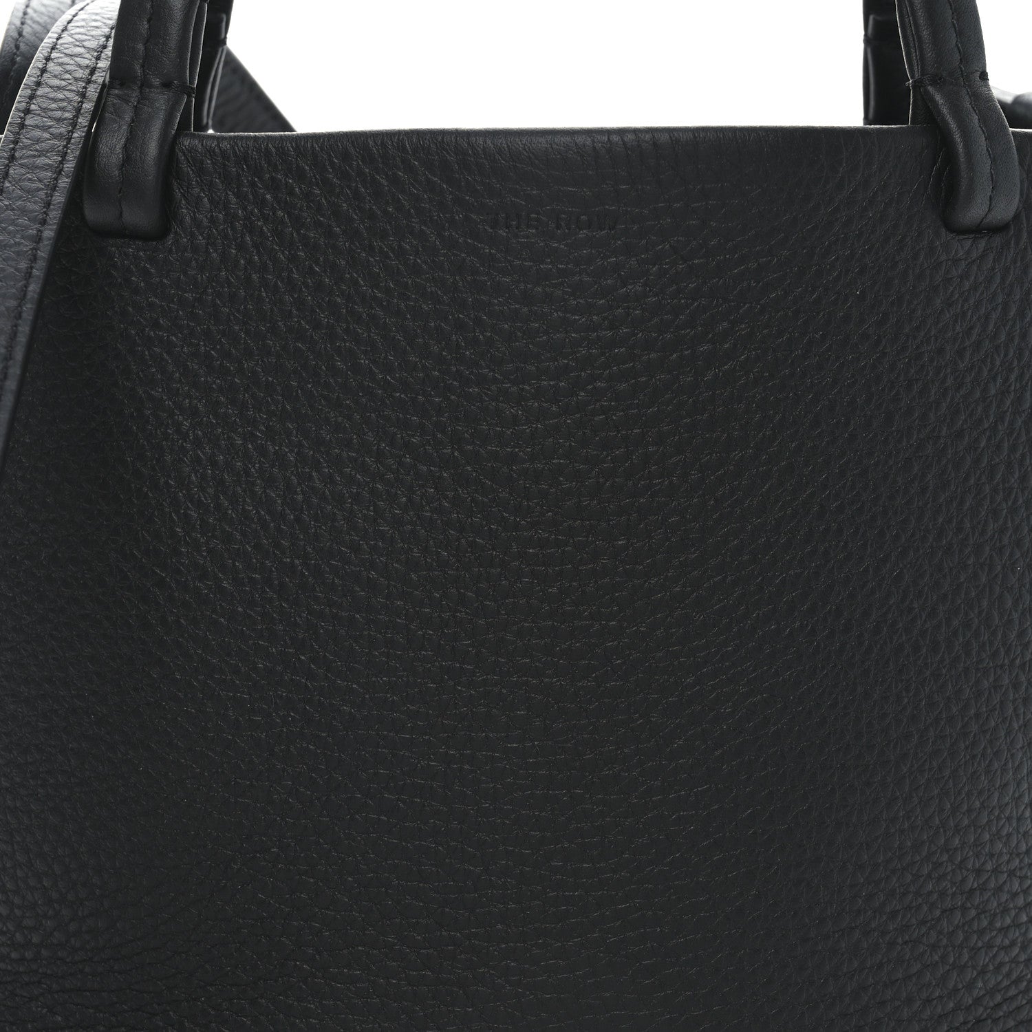 The Row Grained Calfskin Small Park Tote Black 8 of 10