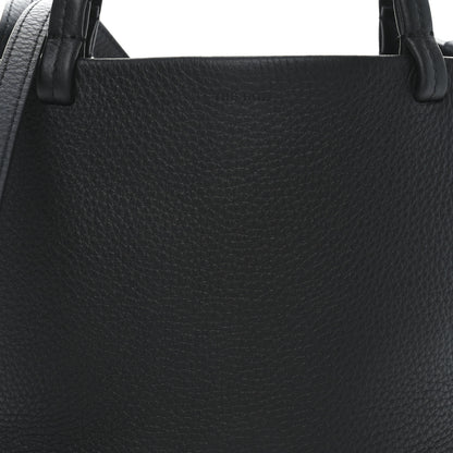 The Row Grained Calfskin Small Park Tote Black 8 of 10