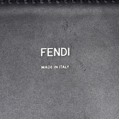 Fendi Vitello King Plexiglass Logo Embossed Medium Fendi Sunshine Shopper Tote Midnight 6 of 10