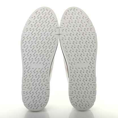 Hermes Calfskin Nappa Dare Sneakers 37.5 White Rose Dore 5 of 8