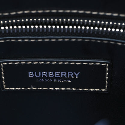 Burberry E-Canvas Denny Check Tote Navy Blue 6 of 8