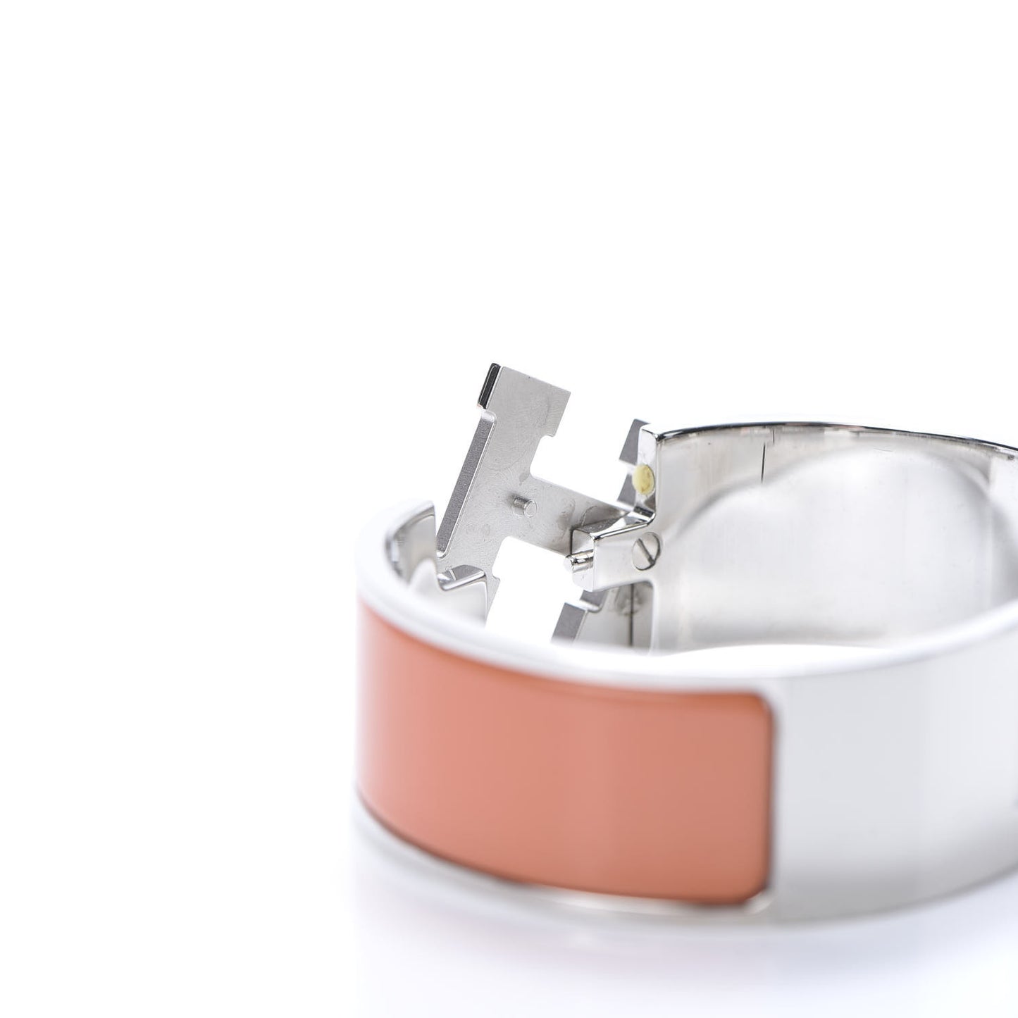 Enamel Wide Clic Clac H Bracelet PM Peach Melba