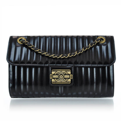 Chanel Leather Vertical Quilt Maharaja Express Flap Black 1 of 8