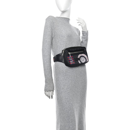 Gucci GG Supreme Monogram Night Courrier Belt Bag Black Multicolor 2 of 10