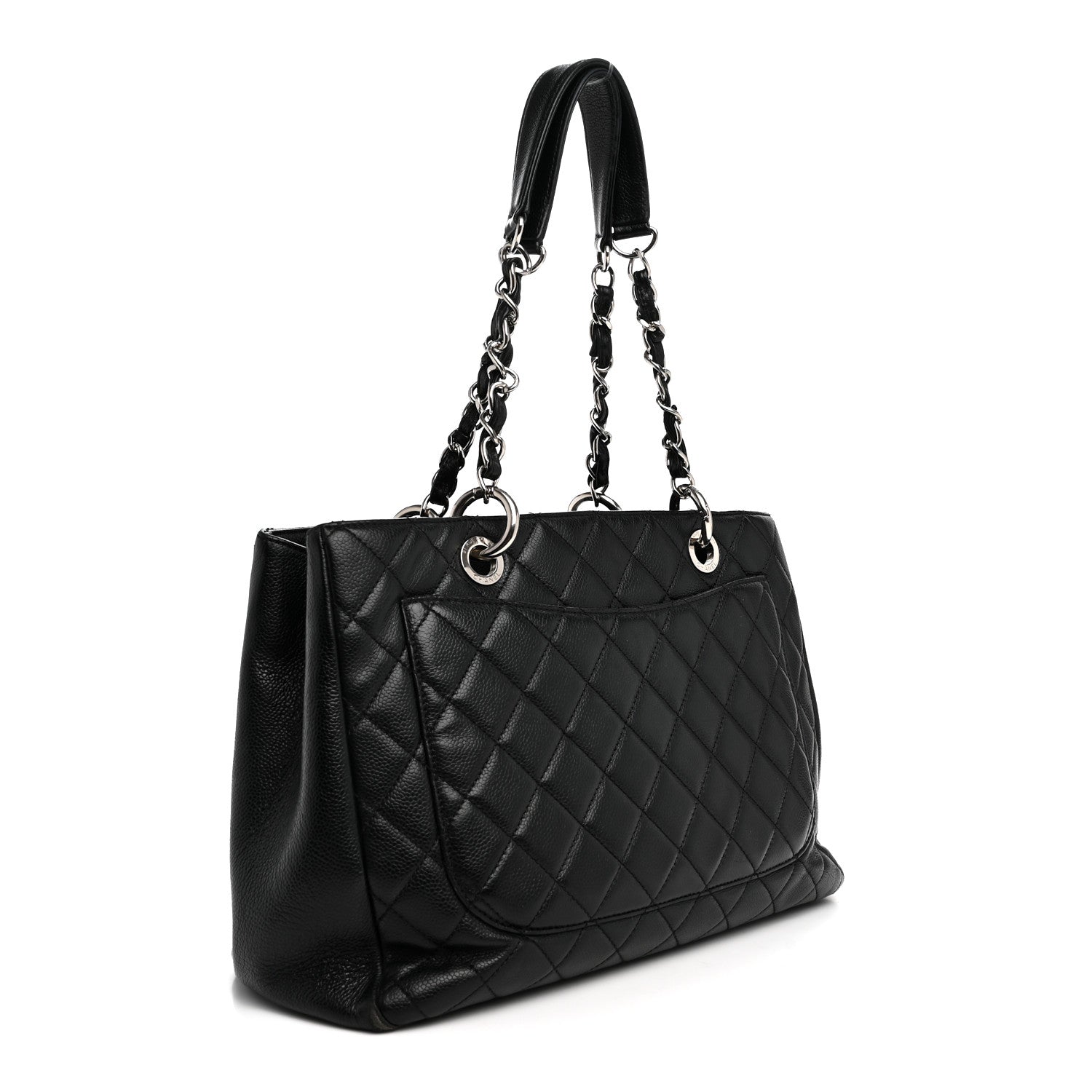 Chanel Caviar Quilted Grand Shopping Tote GST Black 3 of 11