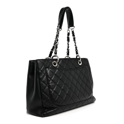 Chanel Caviar Quilted Grand Shopping Tote GST Black 3 of 11