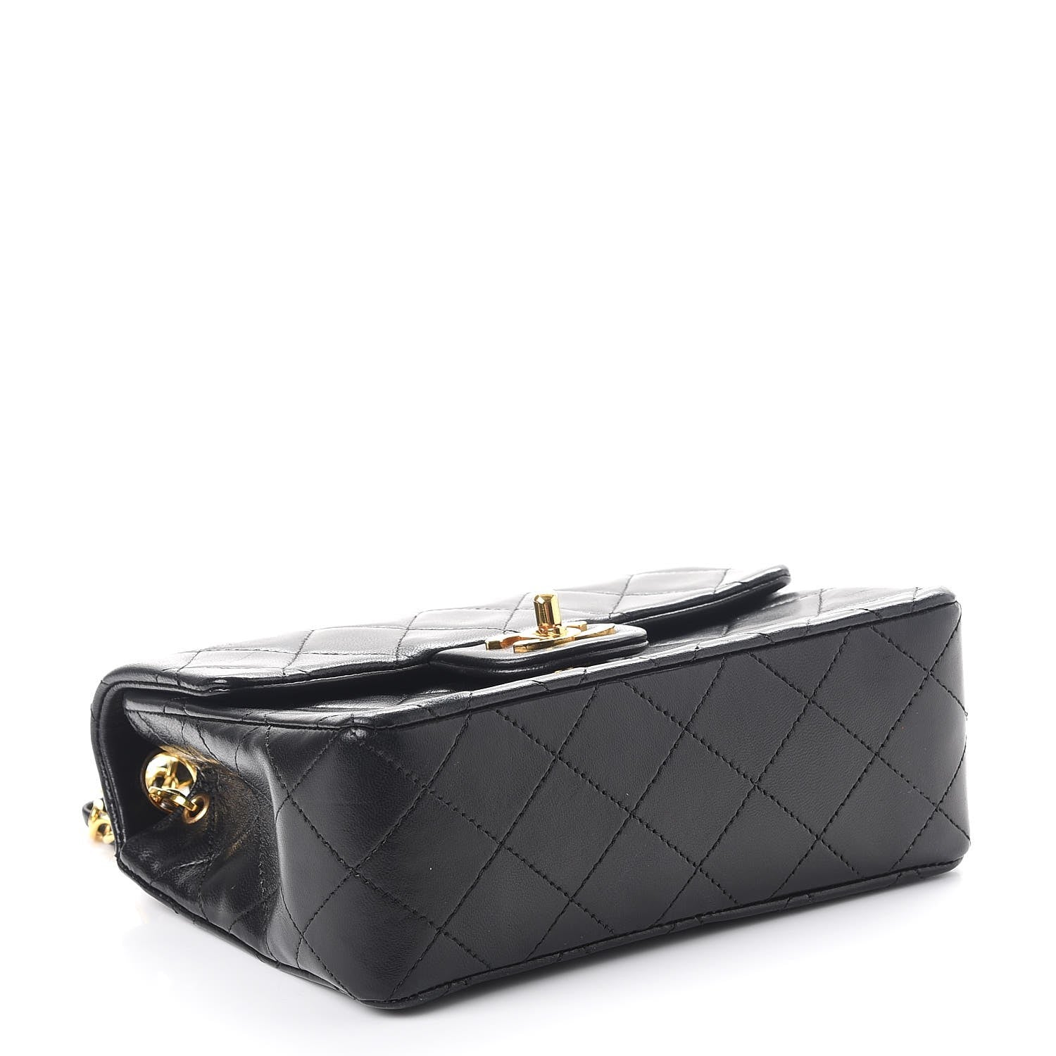 Chanel Lambskin Quilted Mini Square Flap Black 5 of 8