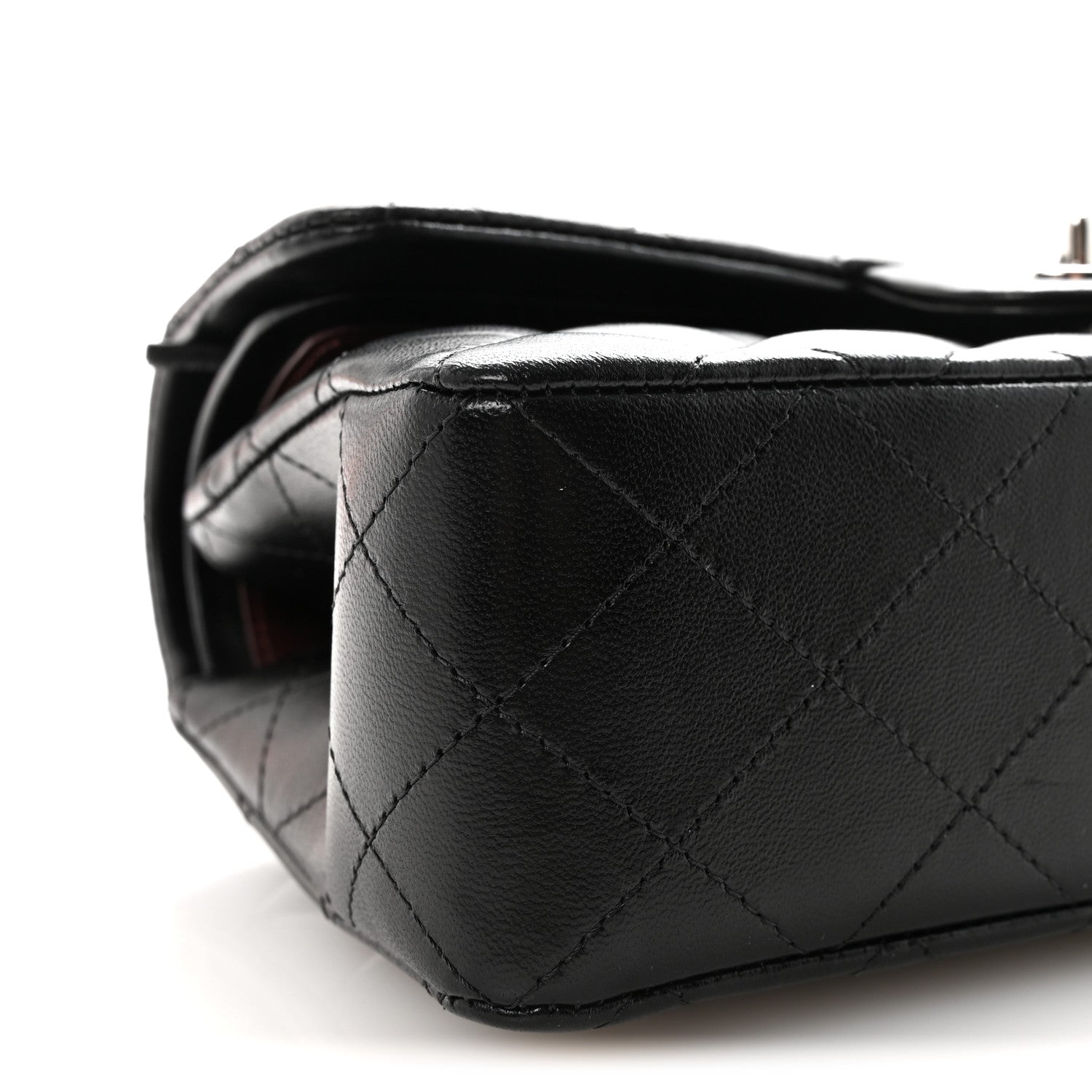 Chanel Lambskin Quilted Small Double Flap Black 10 of 12