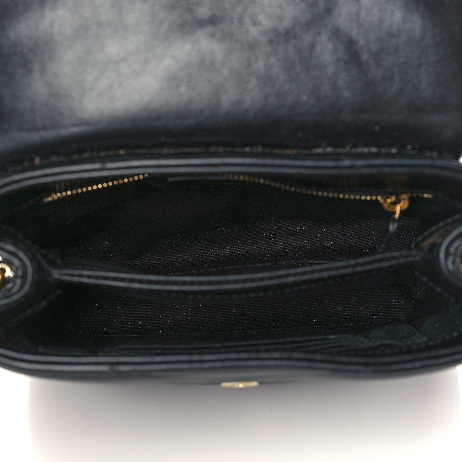 Saint Laurent Calfskin Y Quilted Monogram Toy Loulou Crossbody Bag Black 5 of 10