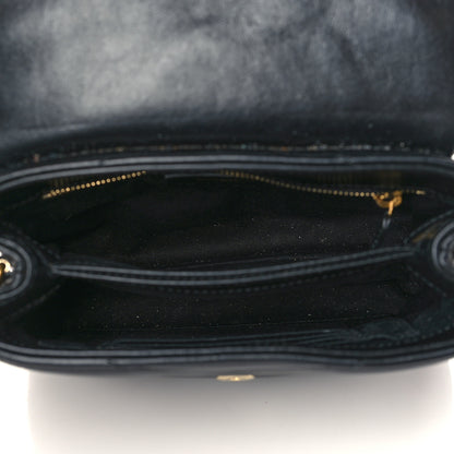 Saint Laurent Calfskin Y Quilted Monogram Toy Loulou Crossbody Bag Black 5 of 10