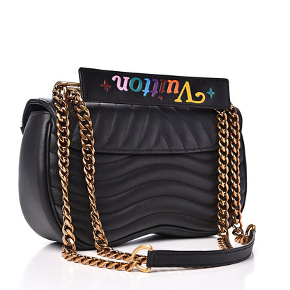 Louis Vuitton Calfskin New Wave Chain MM Black 2 of 11