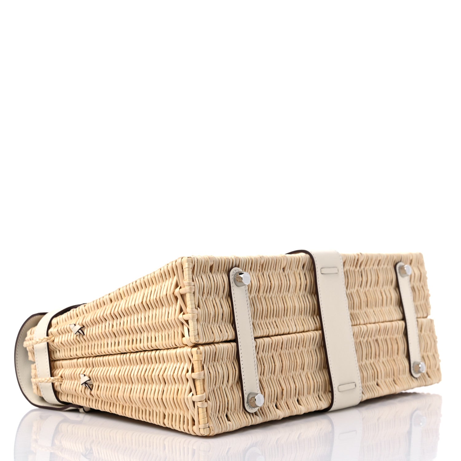 Hermes Wicker Swift Picnic Kelly 35 Naturel Nata 3 of 9