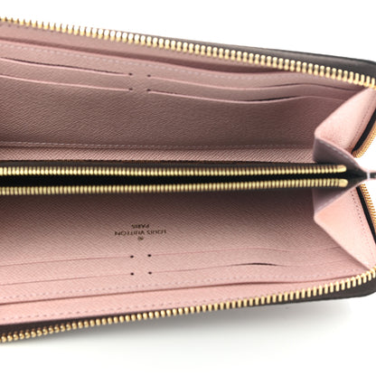 Louis Vuitton Damier Ebene Clemence Wallet Rose Ballerine 5 of 7