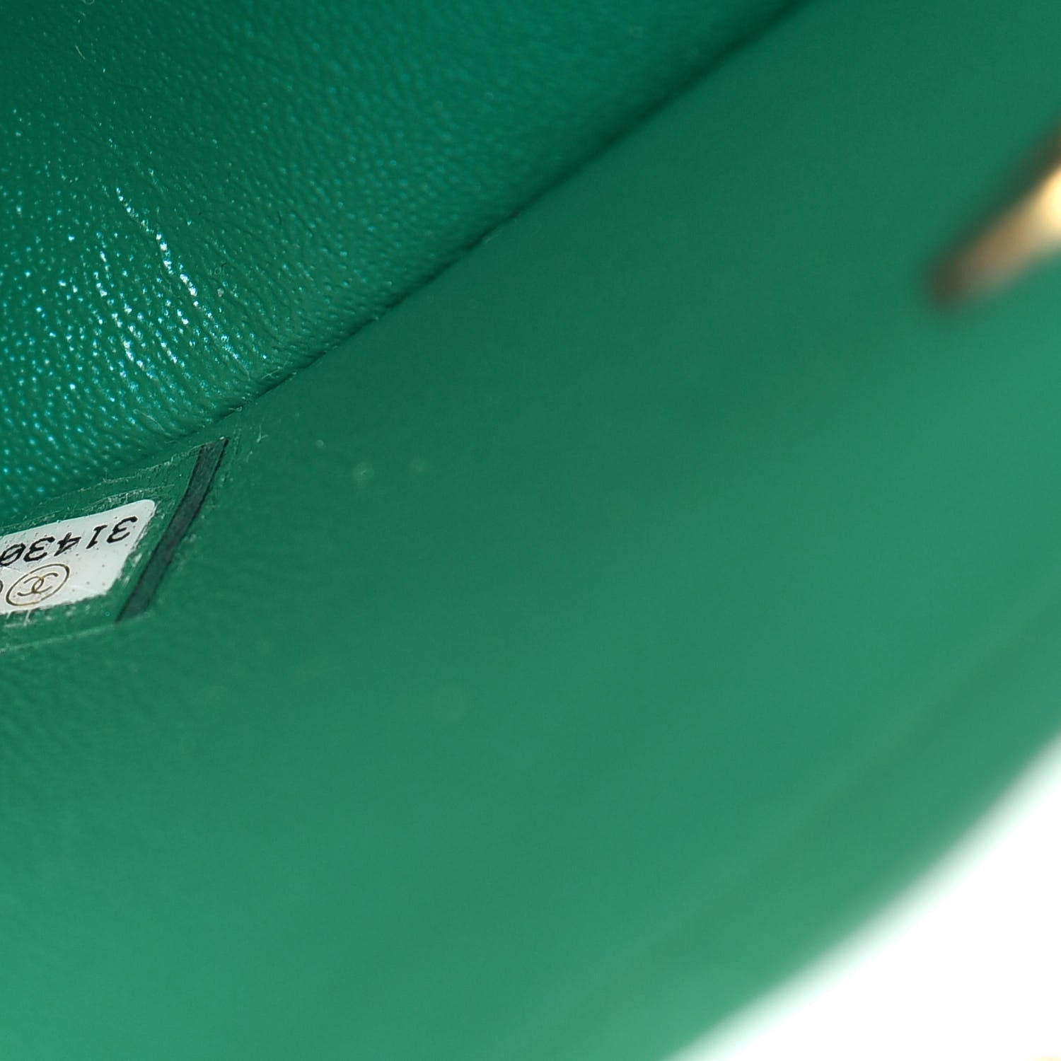 Chanel Iridescent Lambskin Quilted Mini Top Handle Rectangular Flap Green 7 of 11