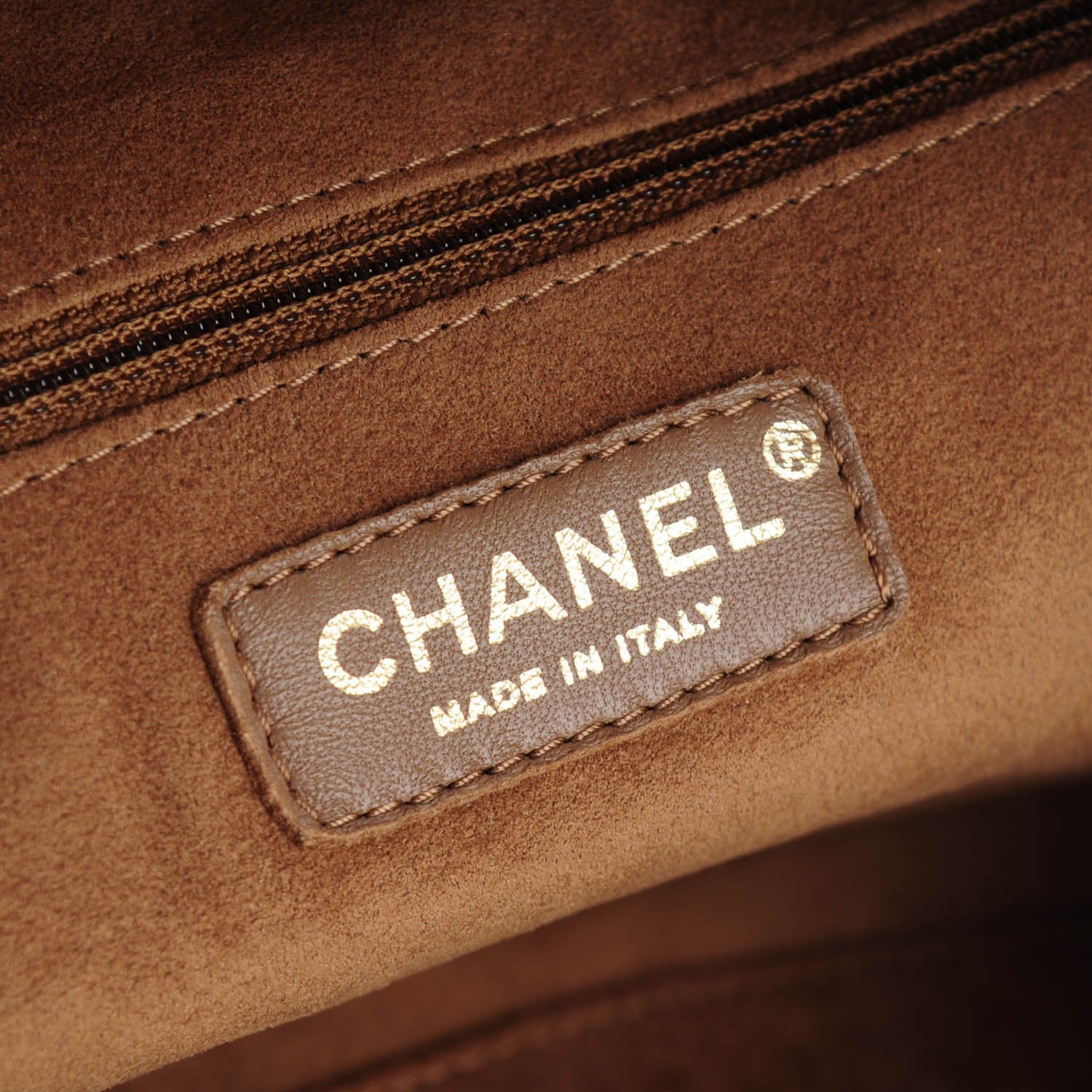 Chanel Calfskin Stitched Medium Drawstring CC Bag Beige 6 of 7
