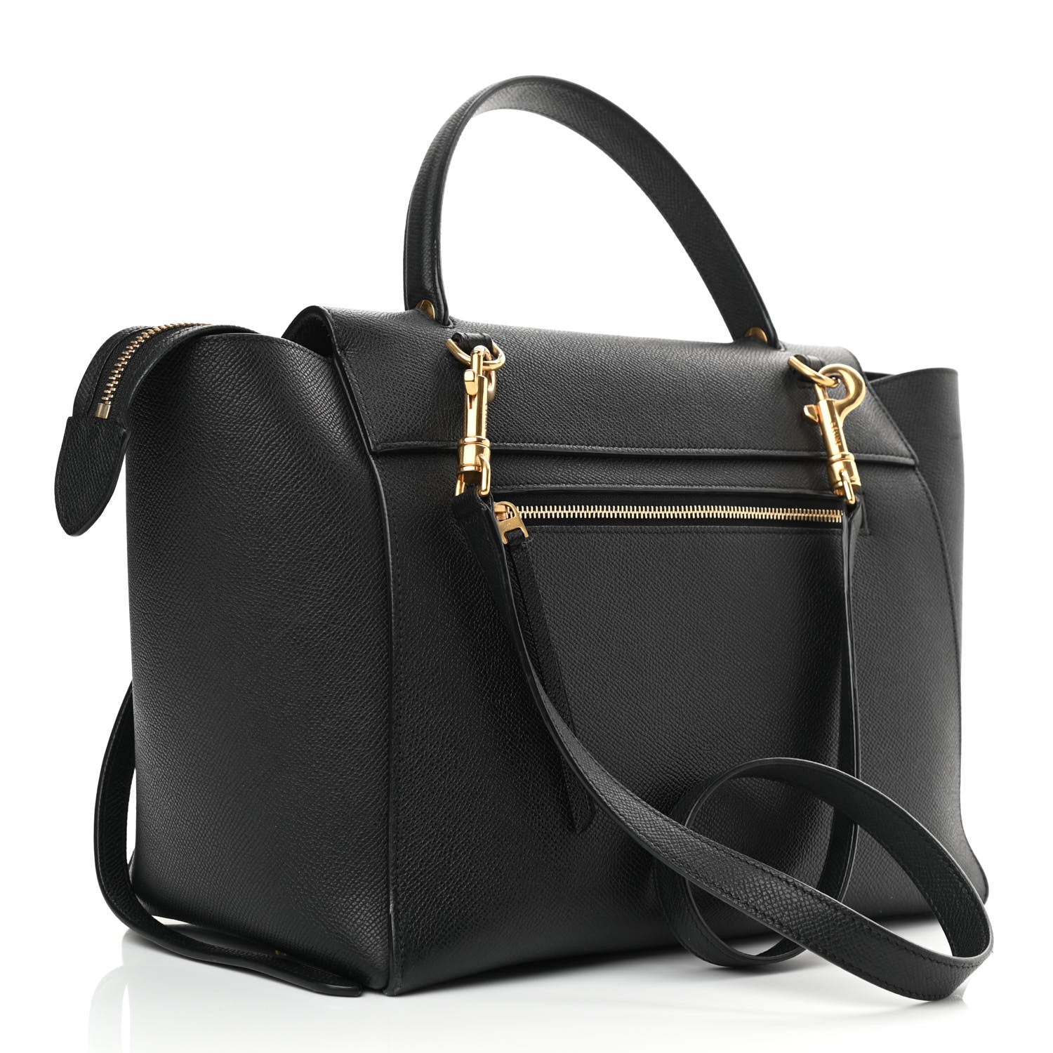 Celine Grained Calfskin Mini Belt Bag Black 2 of 10