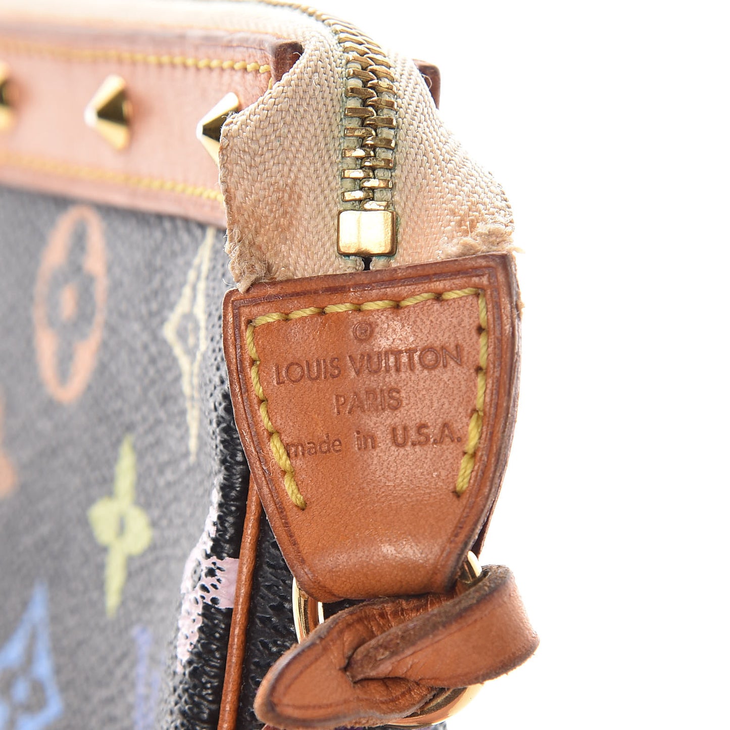 Monogram Multicolor Pochette Accessories Black