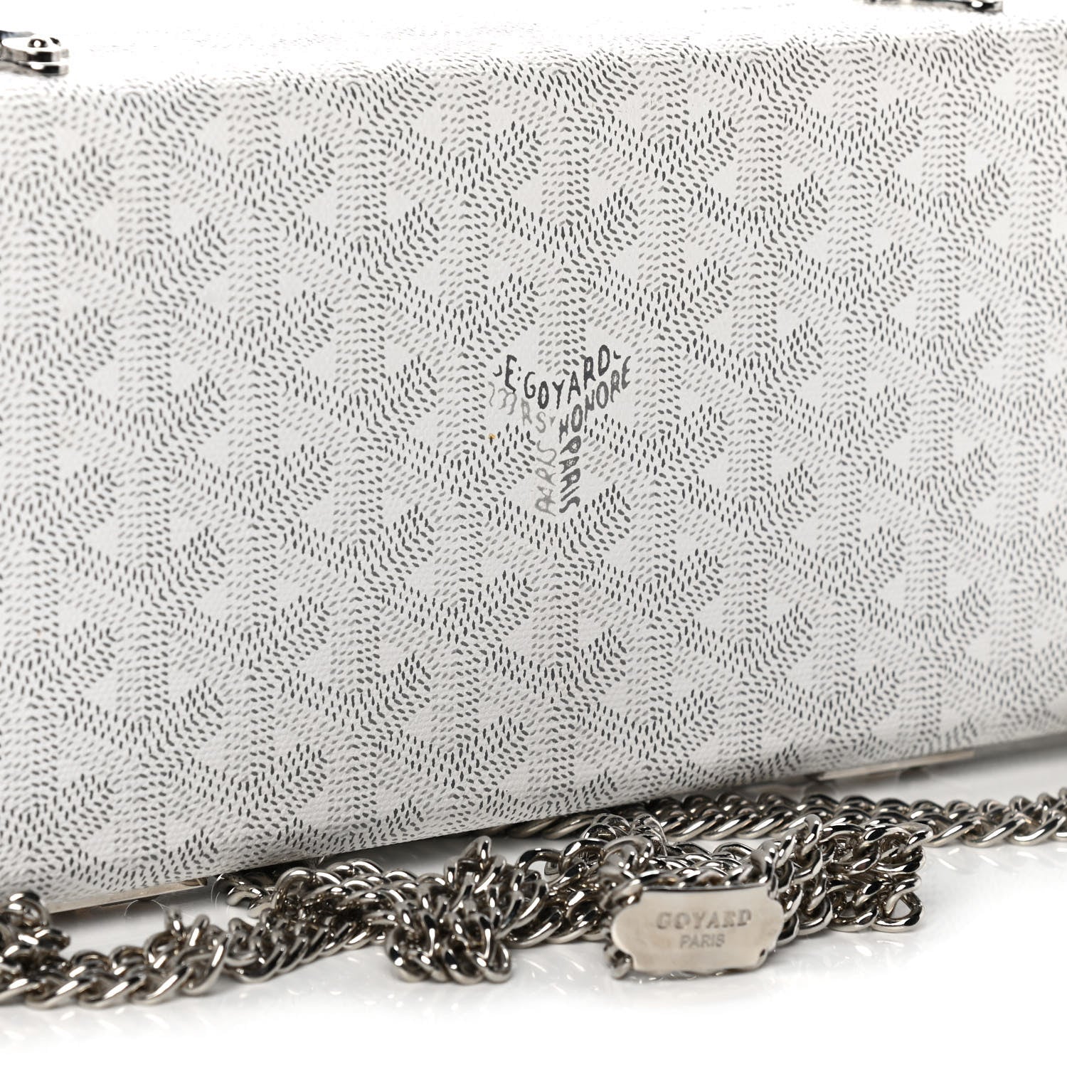 Goyard Goyardine Saint Honore Clutch White 8 of 17