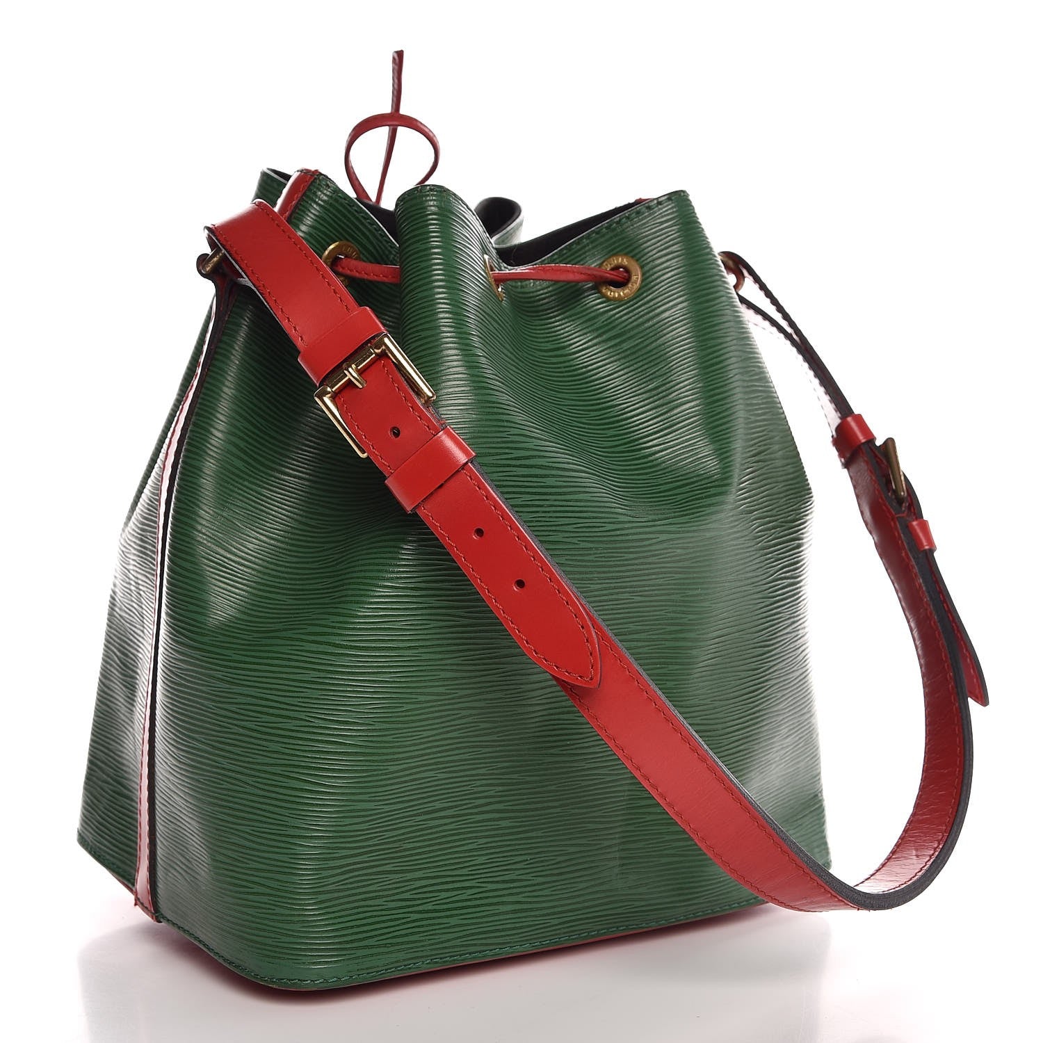 Louis Vuitton Epi Petit Bi-Color Noe Borneo Castillan Red 2 of 12