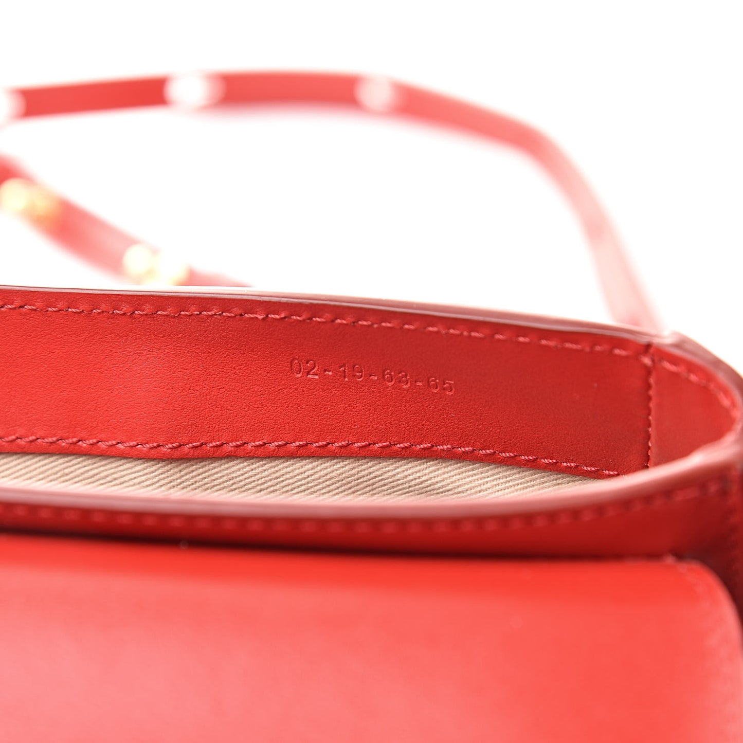 Calfskin Suede C Belt Bag Plaid Red