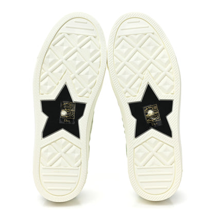 Christian Dior Canvas Cannage Walk 'N' Dior Low Top Sneakers 37.5 Pale Green 6 of 11