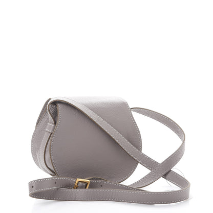Chloe Calfskin Mini Marcie Round Crossbody Bag Cashmere Grey 3 of 8