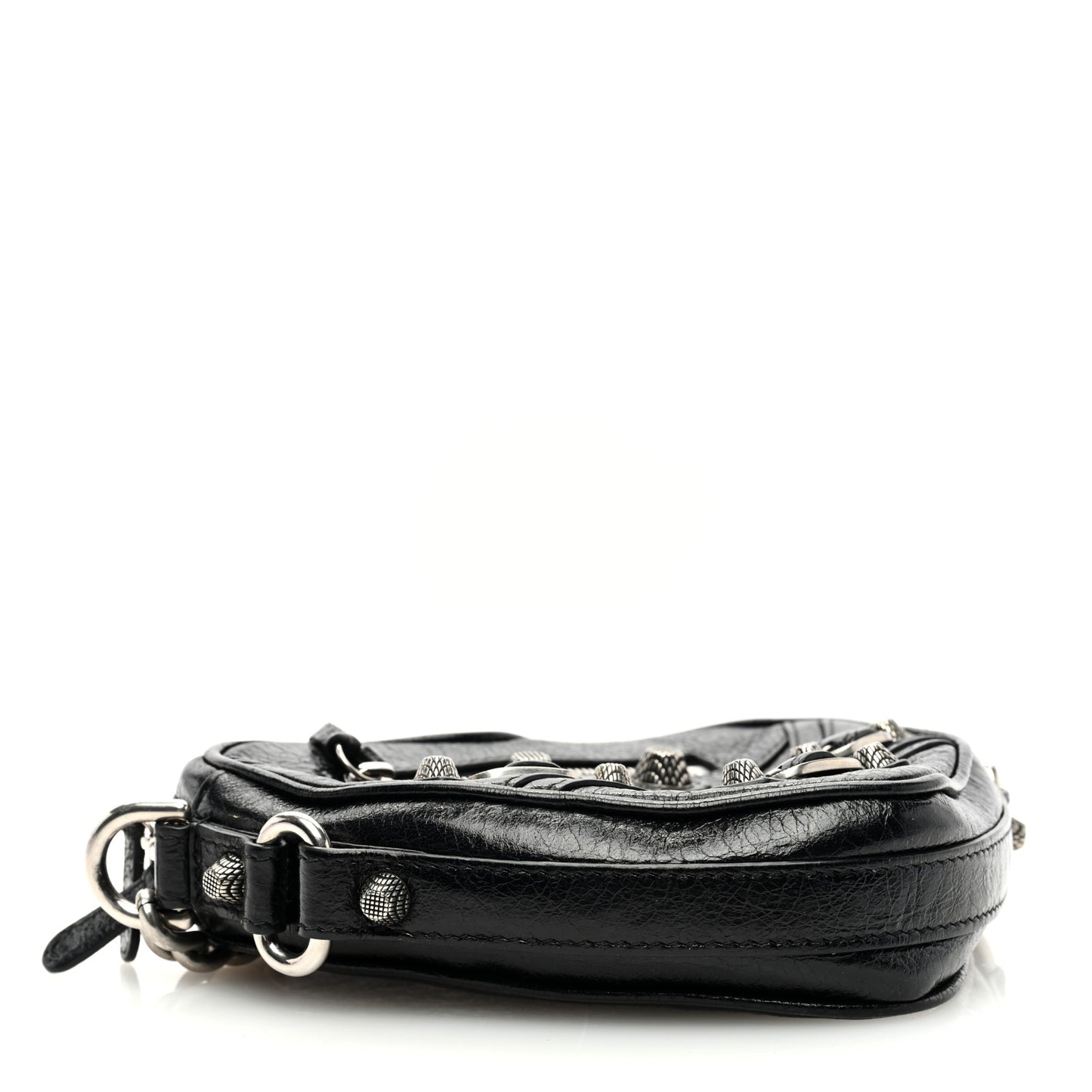 Agneau Arena Mini Le Cagole Heart Bag Black