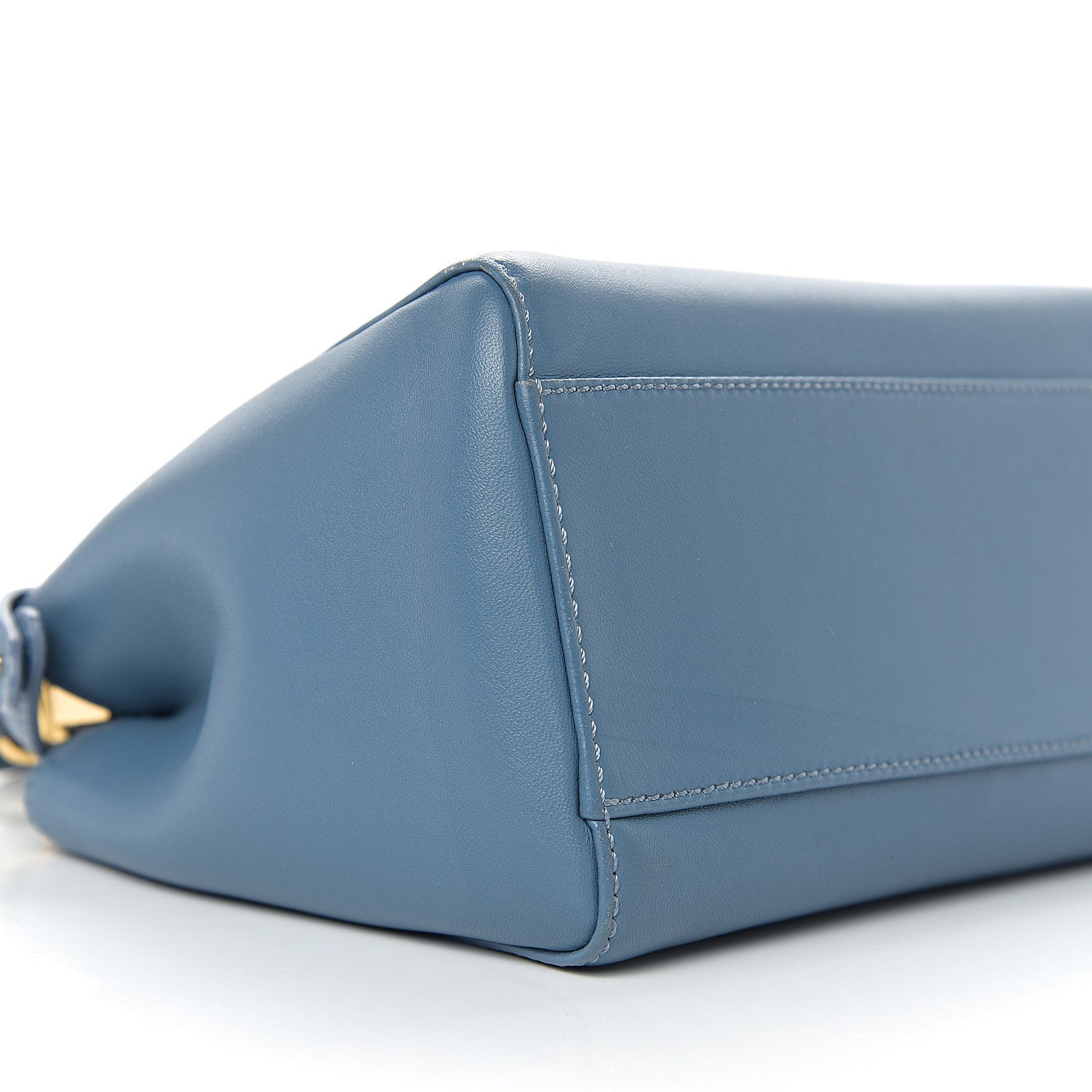 Fendi Nappa Mini Peekaboo Iconic Satchel Blue 6 of 8