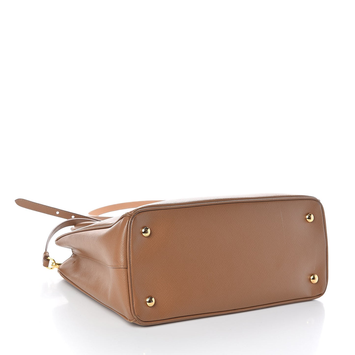 Saffiano Lux Medium Tote Caramel