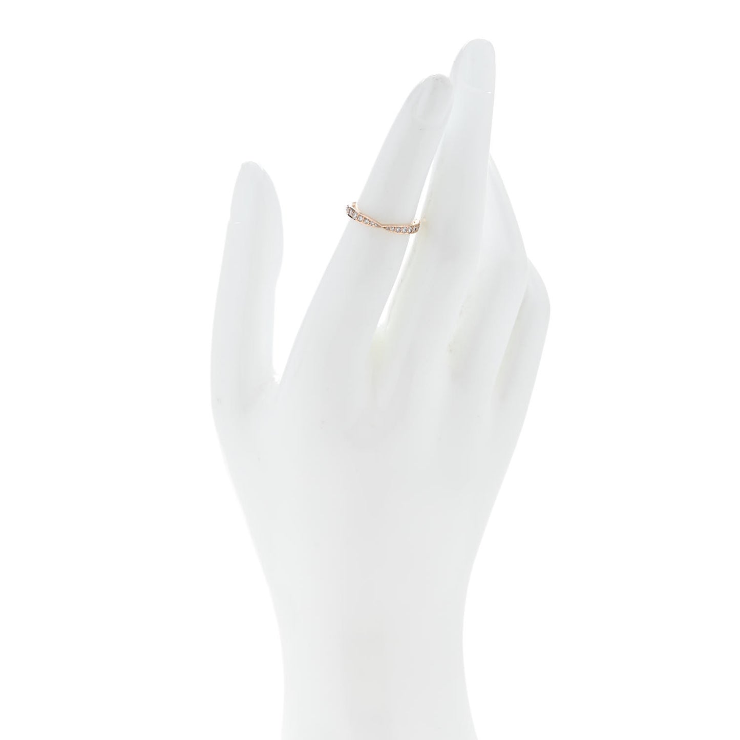 18K Rose Gold Diamond Harmony Band Ring 48 4.5