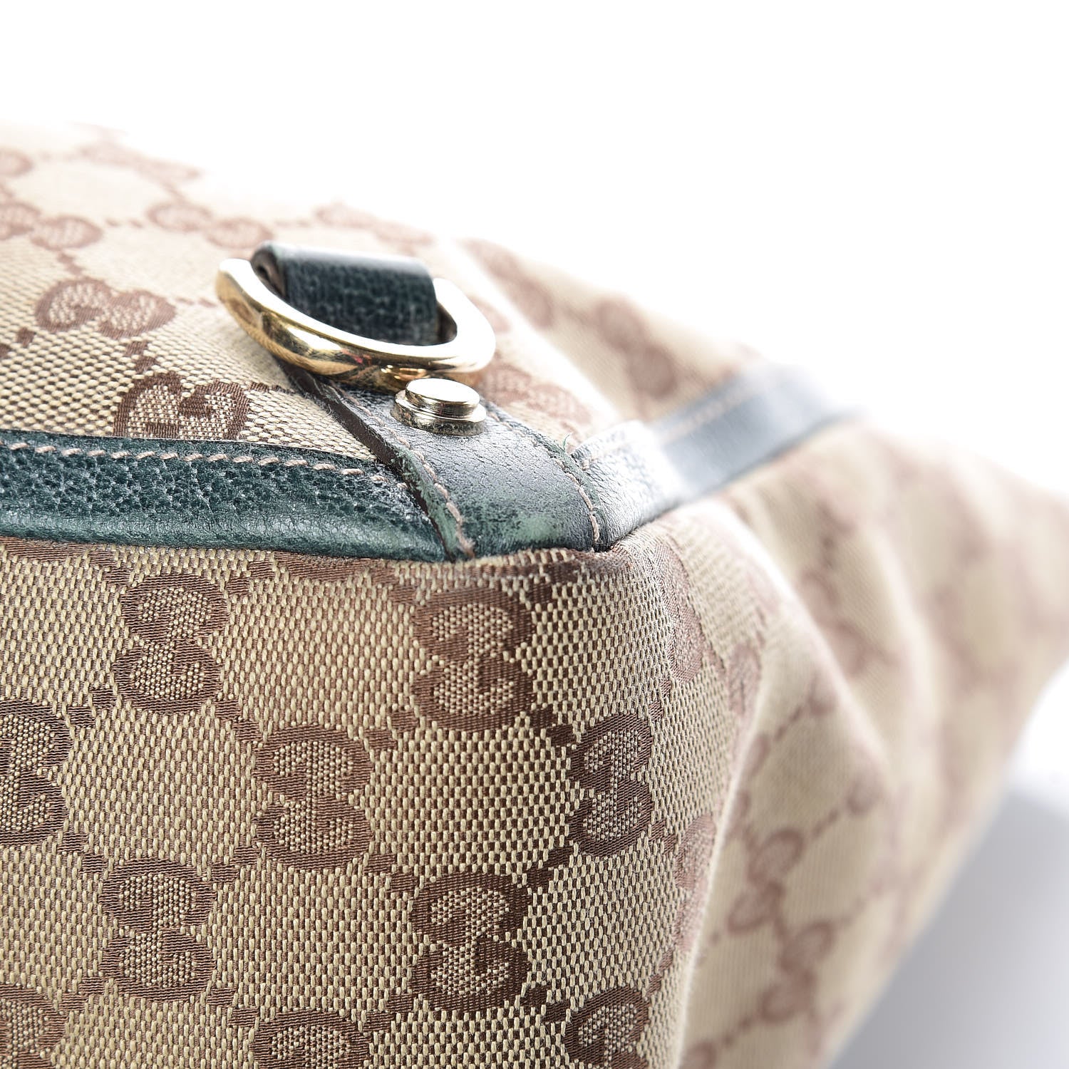Gucci Monogram Large Abbey Tote Green 18 of 18