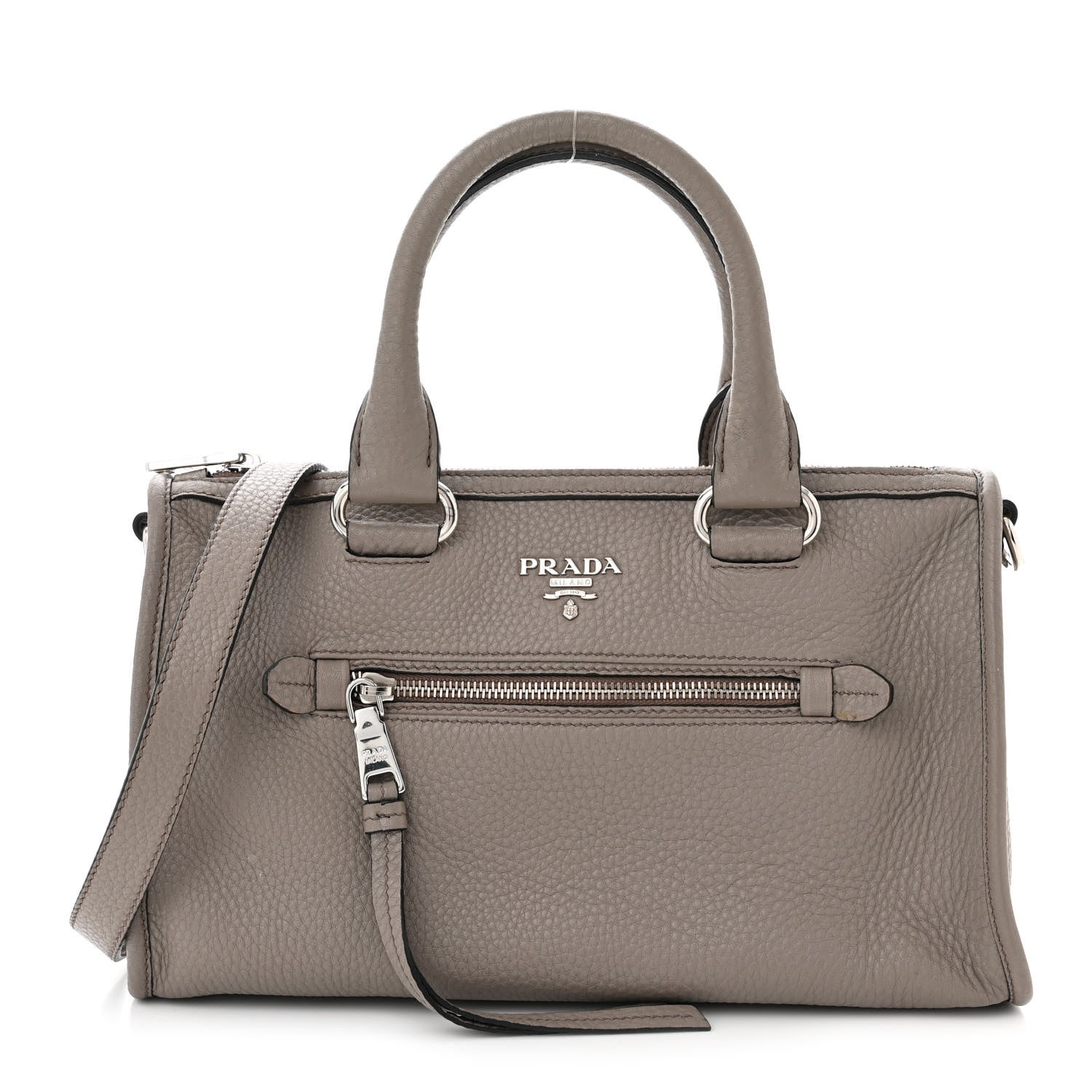 Prada Vitello Phenix Bauletto Argilla 1 of 13