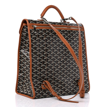 Goyard Goyardine Saint Leger Soft Briefcase Backpack Black Gold 3 of 8