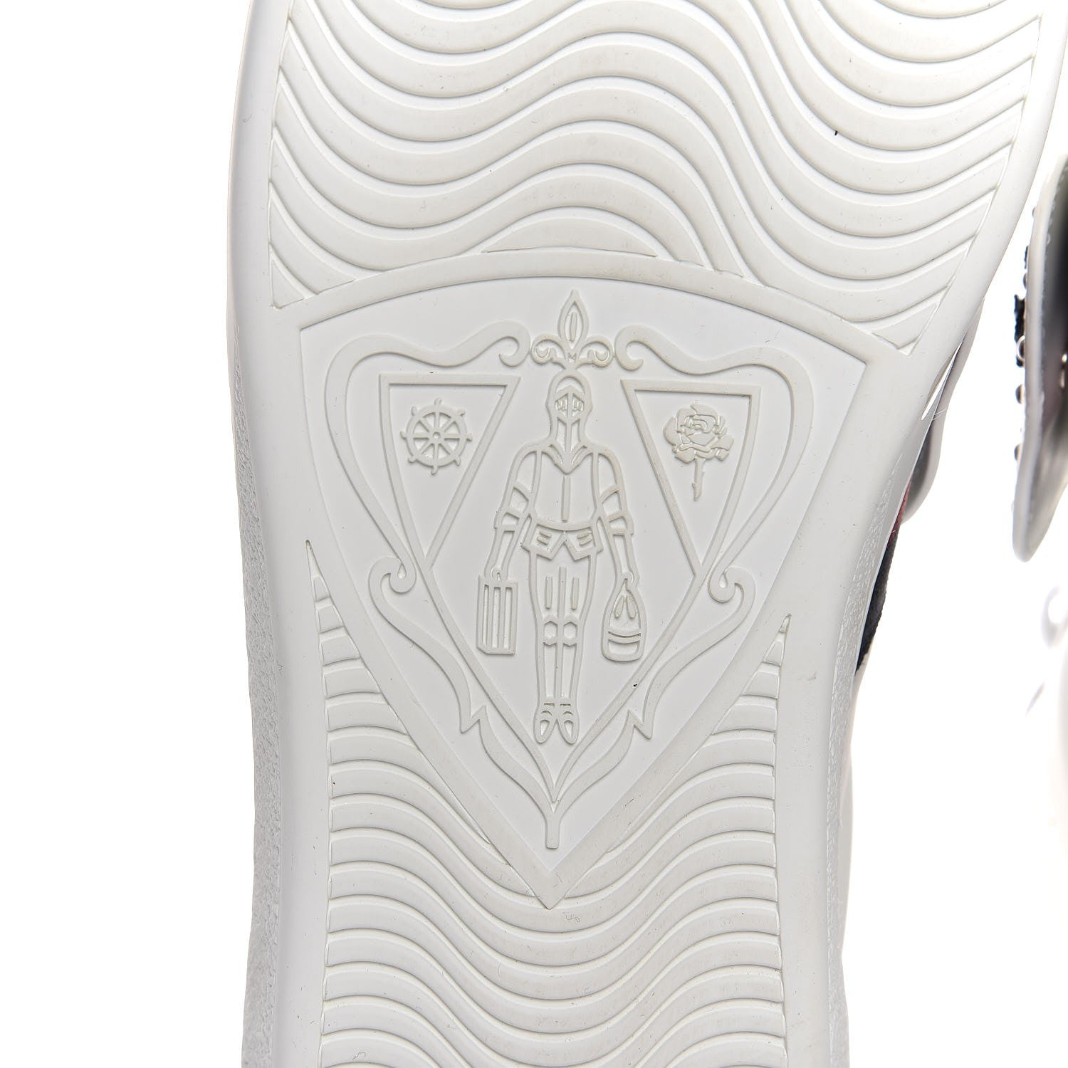 Gucci Calfskin Web Panther Embroidered Mens Ace High Top Sneakers 11 White 6 of 9