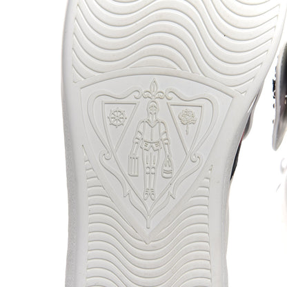 Gucci Calfskin Web Panther Embroidered Mens Ace High Top Sneakers 11 White 6 of 9