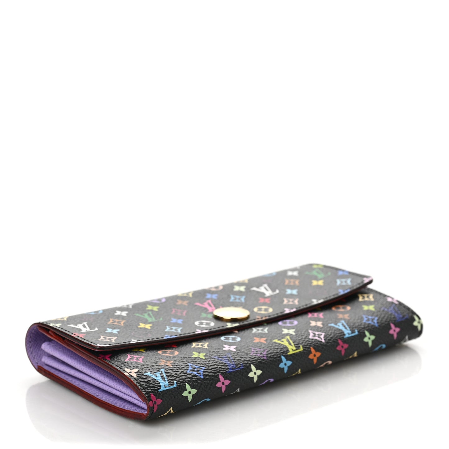 Monogram Multicolor Sarah Wallet Black Violet