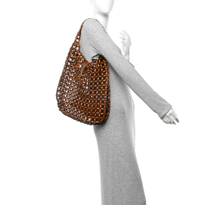 Saint Laurent Wood Bead Large Le 5 A 7 Soft Hobo Light Wood 2 of 10