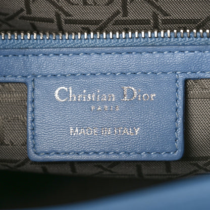 Christian Dior Lambskin Cannage Large Lady Dior Blue 6 of 12