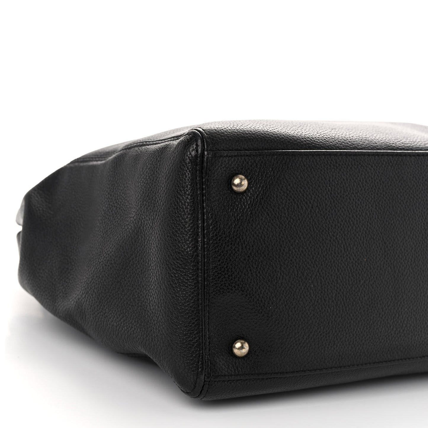 Caviar Tall Cerf Tote Black