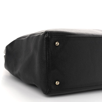 Chanel Caviar Tall Cerf Tote Black 8 of 9