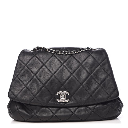 Chanel Grained Calfskin Single Flap Black 1 of 9