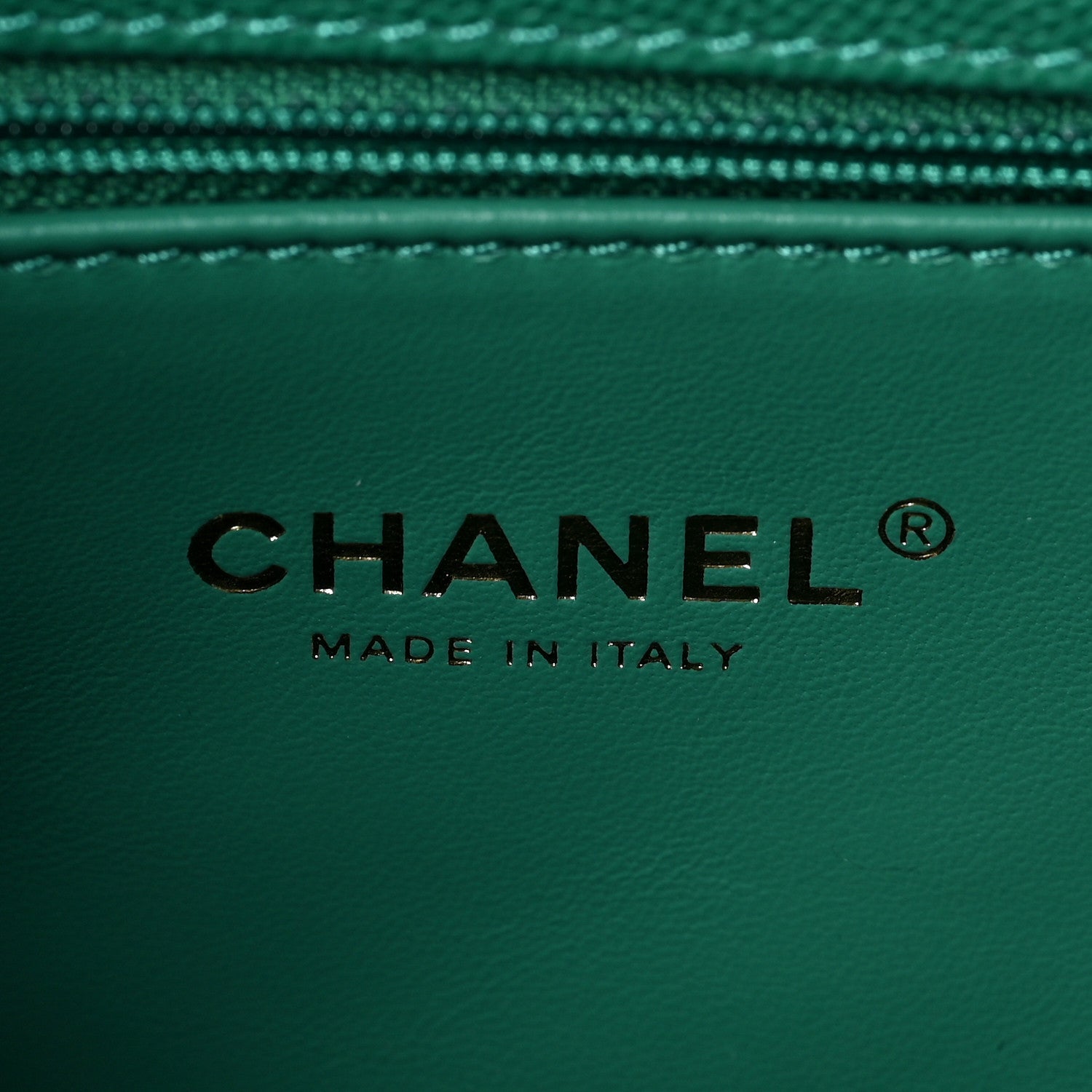 Chanel Caviar Quilted Small Coco Handle Flap Green 6 of 8