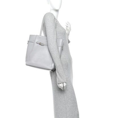 Givenchy Calfskin Voyou Small North South Tote  Light Grey 2 of 11